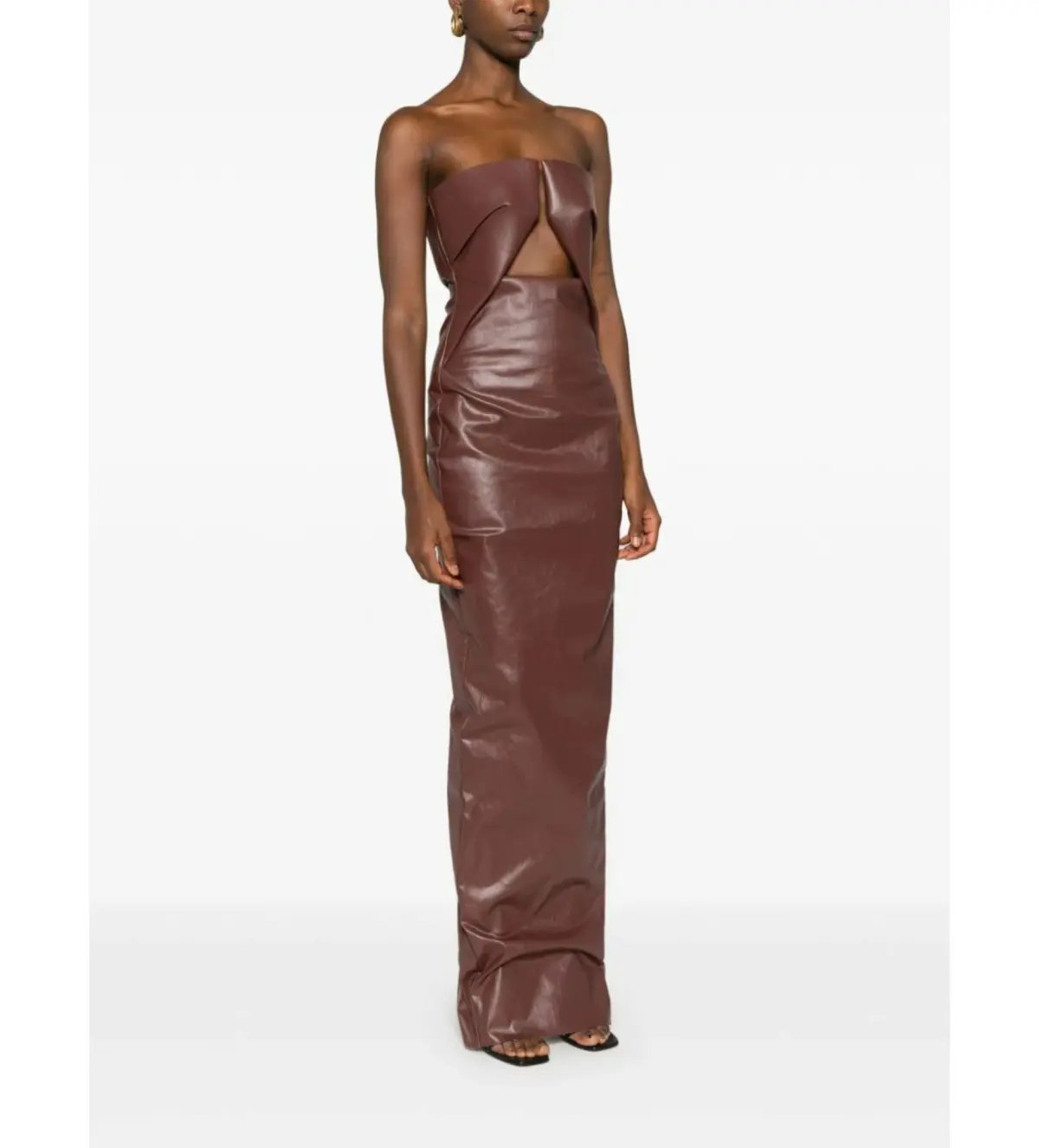 Rick Owens Prong Gown Brown Size AU 6 photo 3