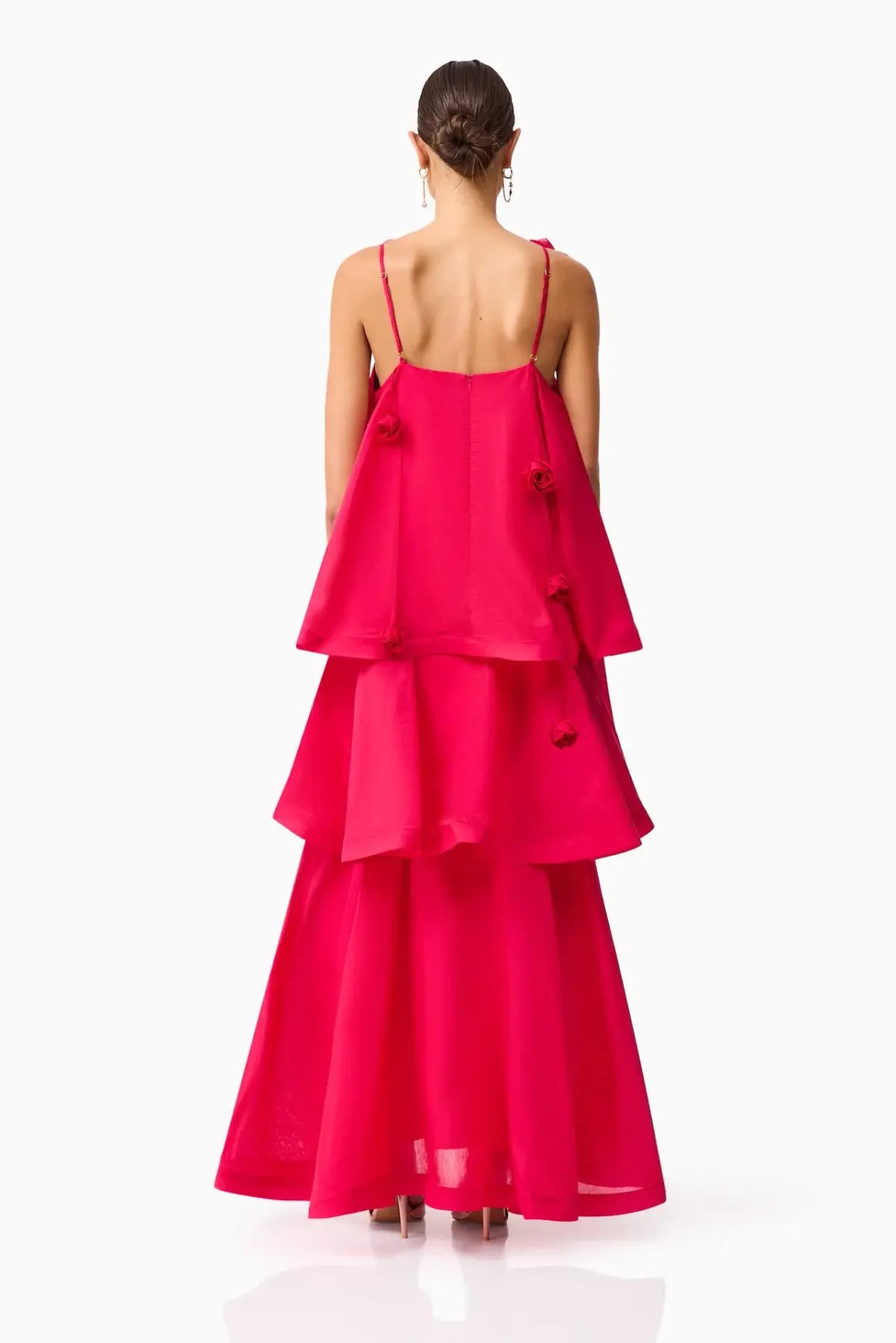 Elliatt Thalia Tiered Gown in Pink Size S / AU 8 photo 3