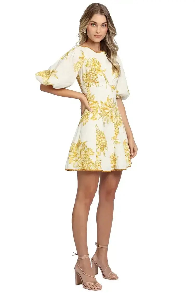 Zimmermann Empire Mini Dress White Size 14 AU photo 2
