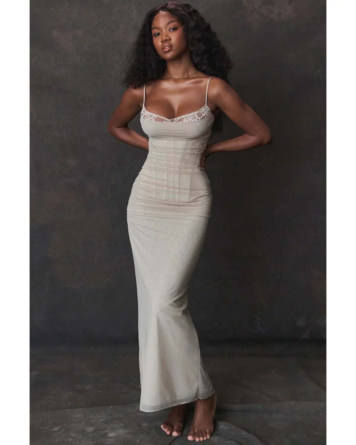 House of CB Nalini Dress Sand Size XS/Au 6 photo 3