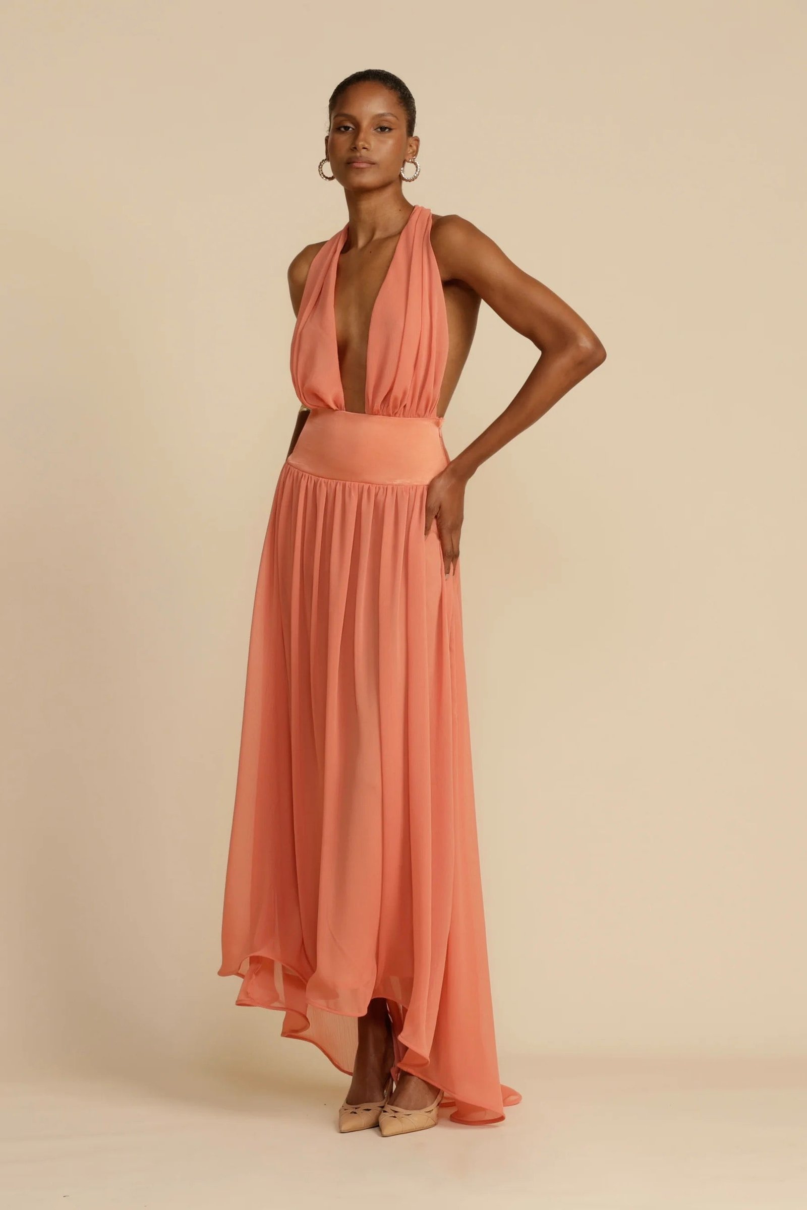 ARCINA ORI SERENA DRESS - CORAL photo 2