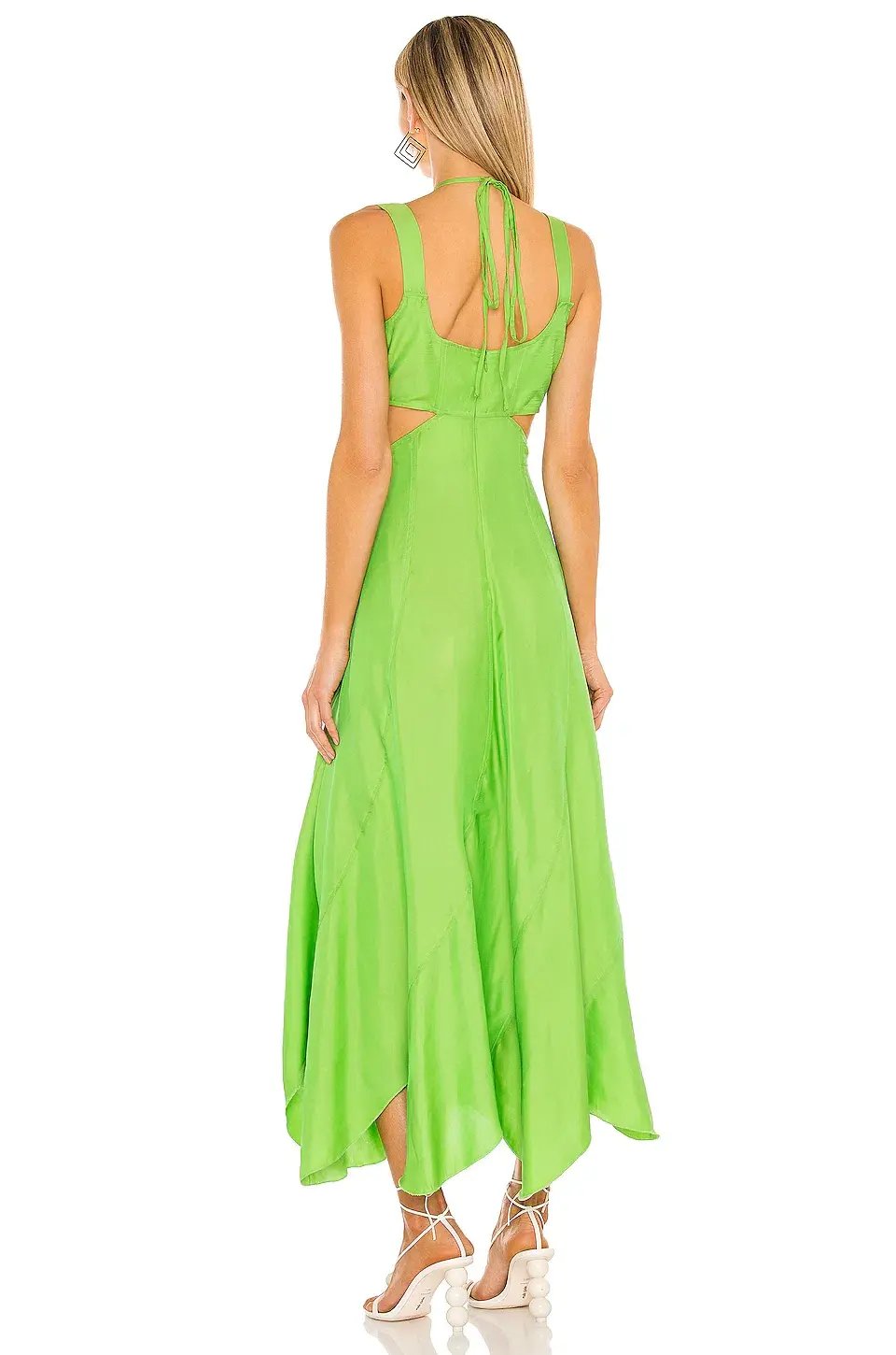 Cult Gaia Eileen Dress Green Size 8 photo 2