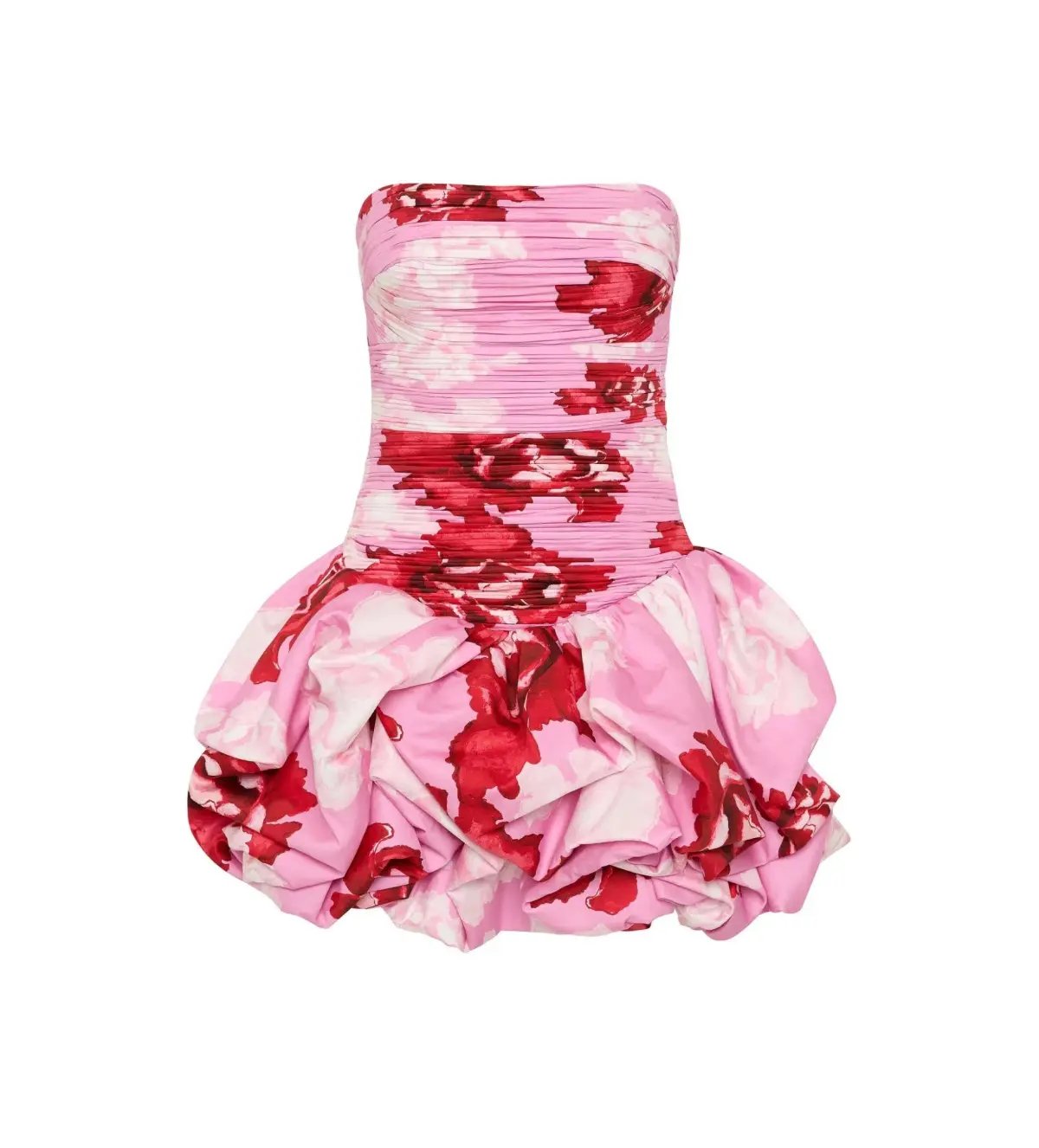 Aje Violette Bubble Hem Mini Dress in Pink Boldly Blooming Size AU 6 photo 4