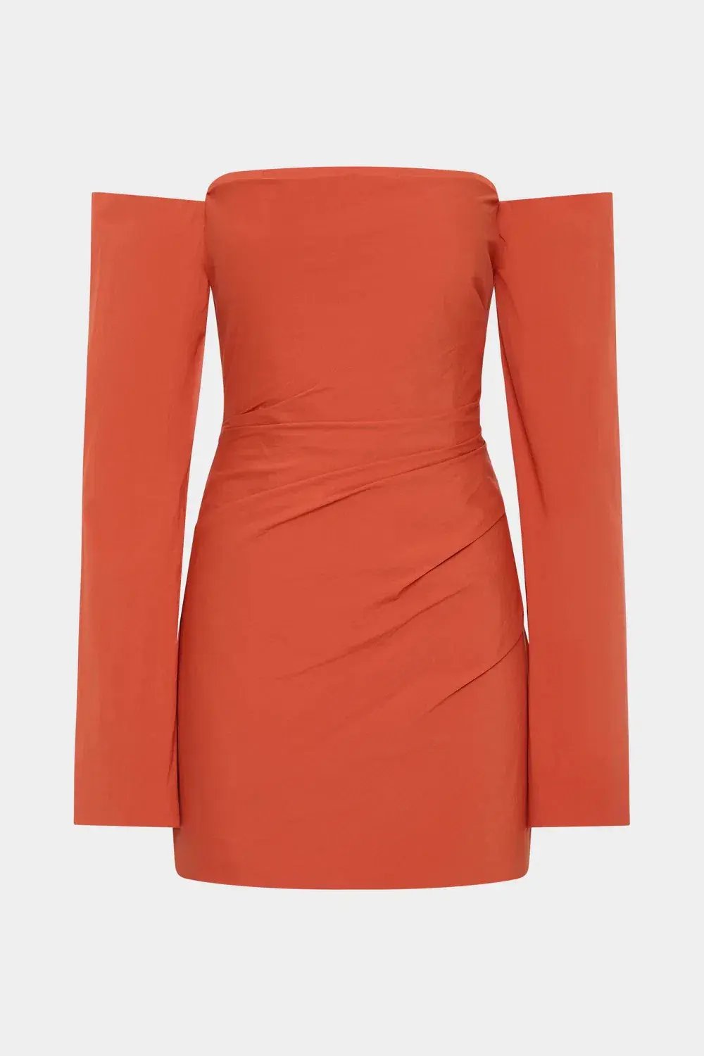 Sir The Label Rossana Off Shoulder Mini Dress Terracotta Size 3 / AU 12 photo 3