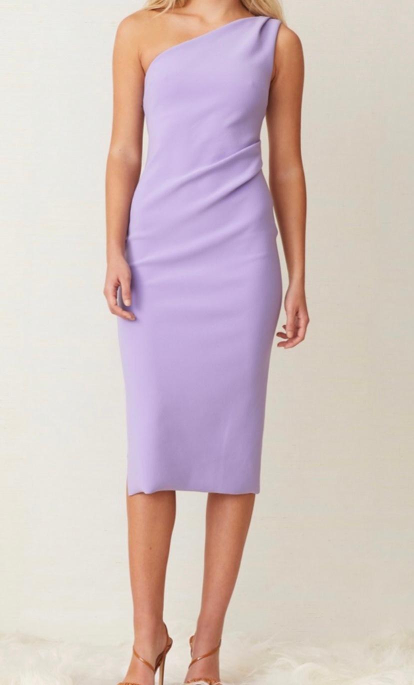 Bec & Bridge Gemma Asym Midi Dress Purple Size 8 photo 2