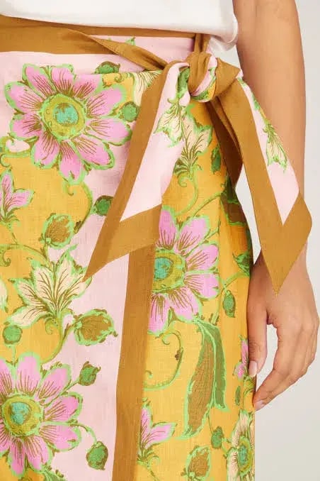 Alemais Winnie Wrap Sarong Skirt Floral Size S / Au 8 photo 9