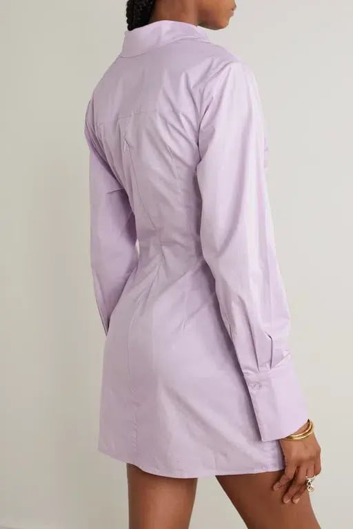 Anna Quan Dress Lola Shirt Dress Lilac Size 12 photo 3