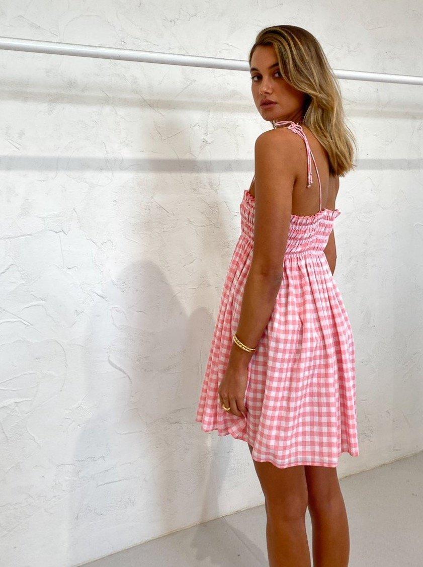 Steele Ayanna Dress Quartz Check Size XS photo 3