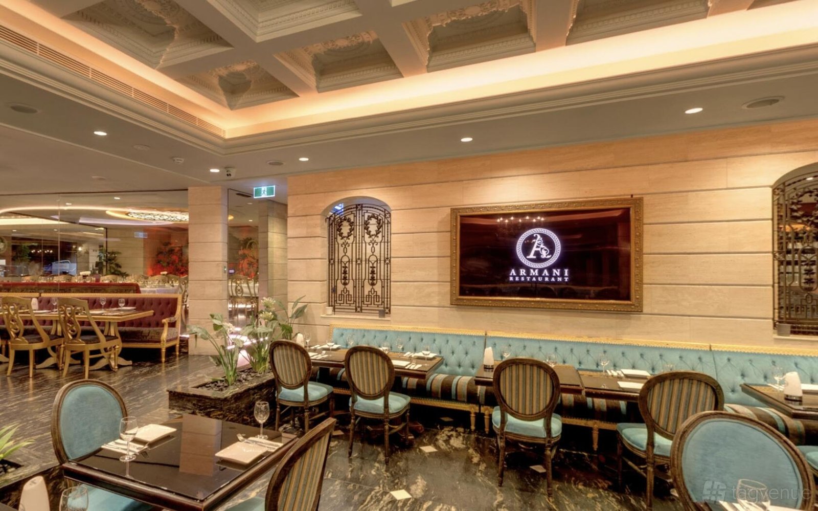 Indoor Dining Room at Armani Restaurant photo 6