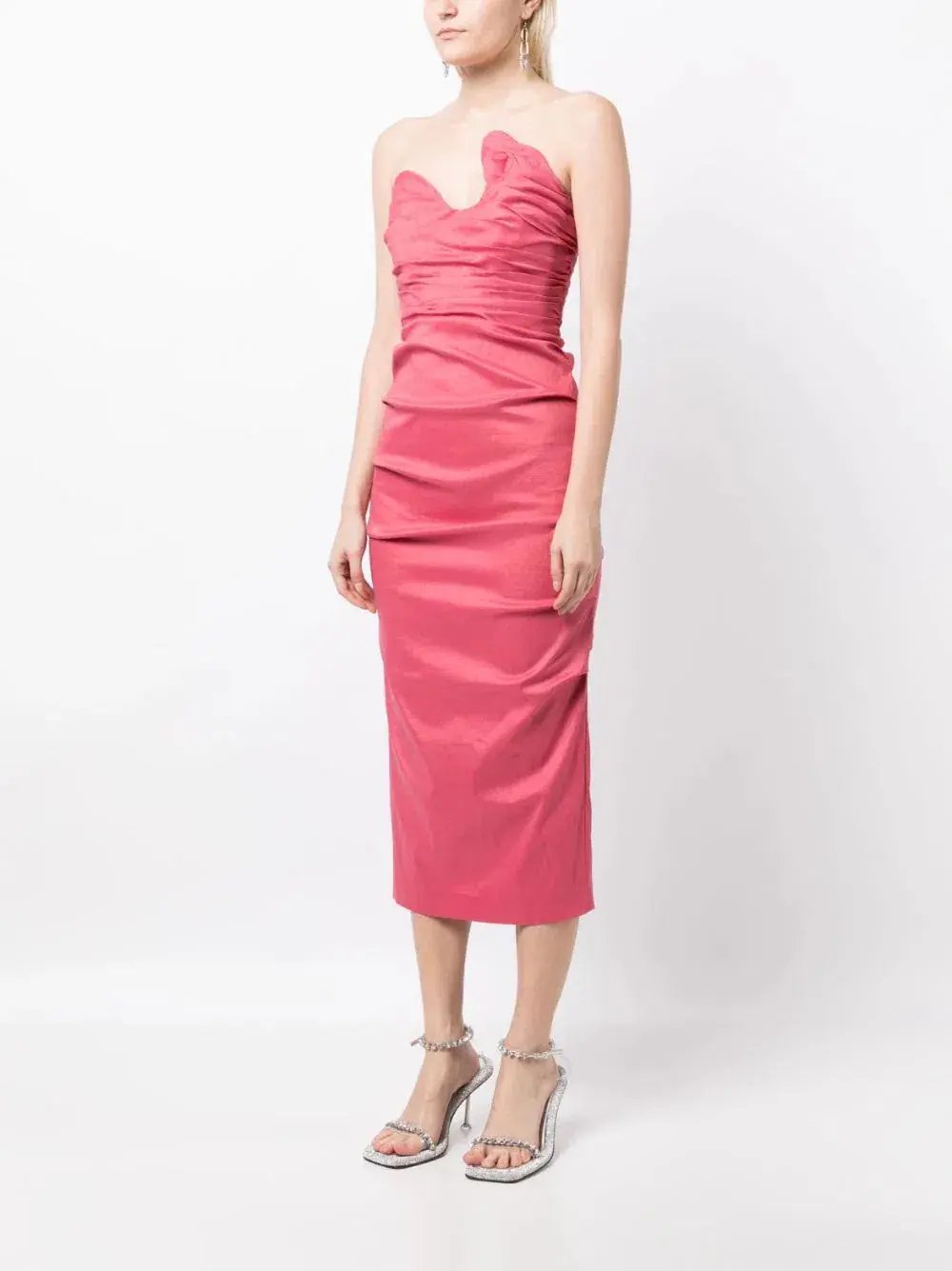 Rachel Gilbert Cheri Dress in Pink Size 8 photo 2