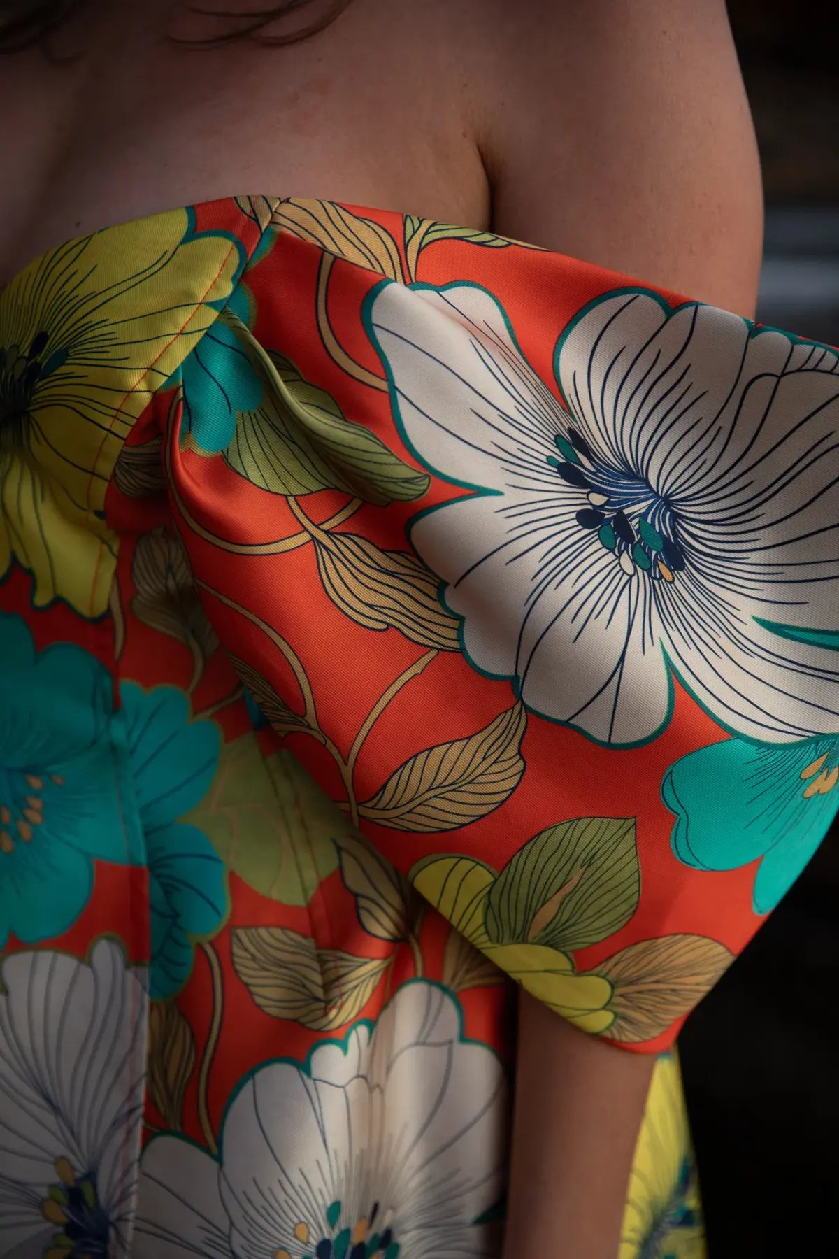 Alemais Piato Sculpt Mini Dress Marigold Multi Floral Size 14 photo 7