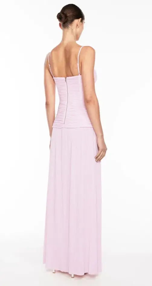 Manning Cartell Double Time Pleat Maxi Dress Hydrangea Size 6 photo 3