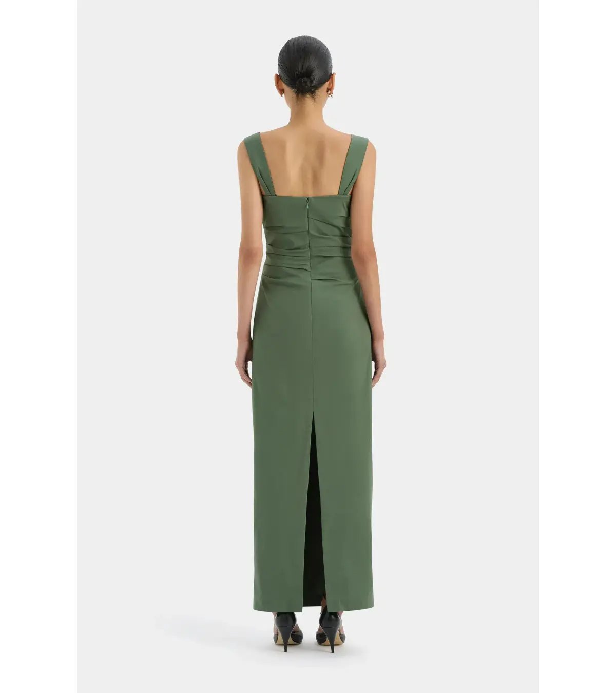 Sir The Label Florent Balconette Gown in Forest Green Size AU 12 photo 5