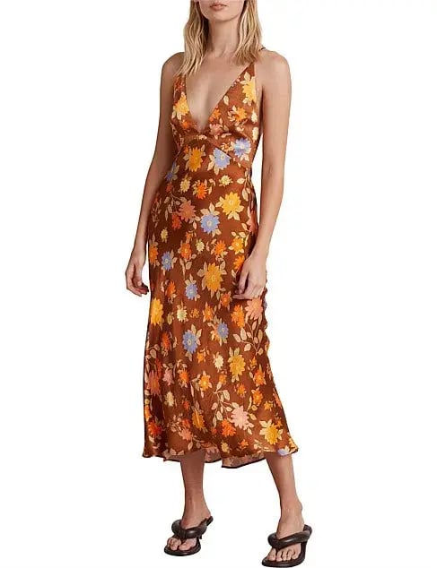 Bec & Bridge Valentina Midi Dress Print Size 8 photo 3