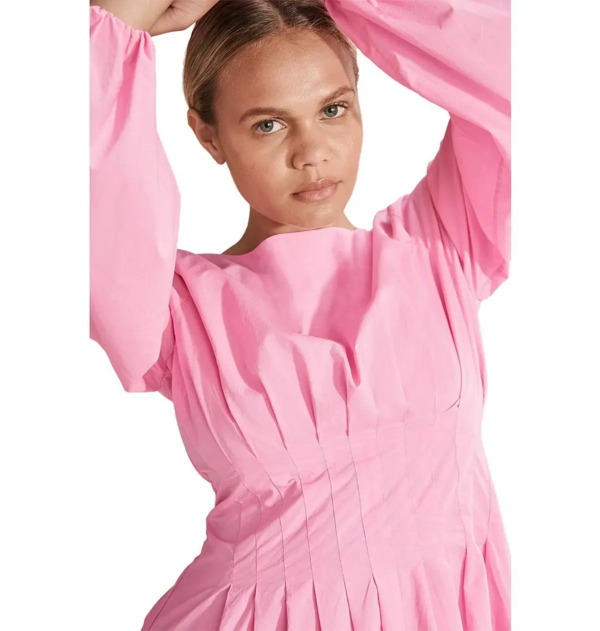 Country Road Cotton Poplin Mini Dress in Pink Size AU 8 photo 2