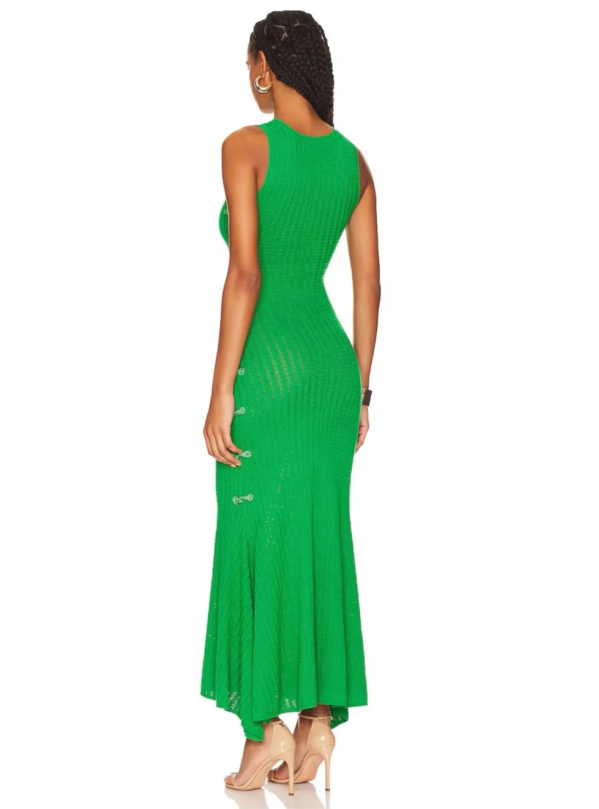 Sau Lee Angela Knit Dress Green Size 8 photo 3