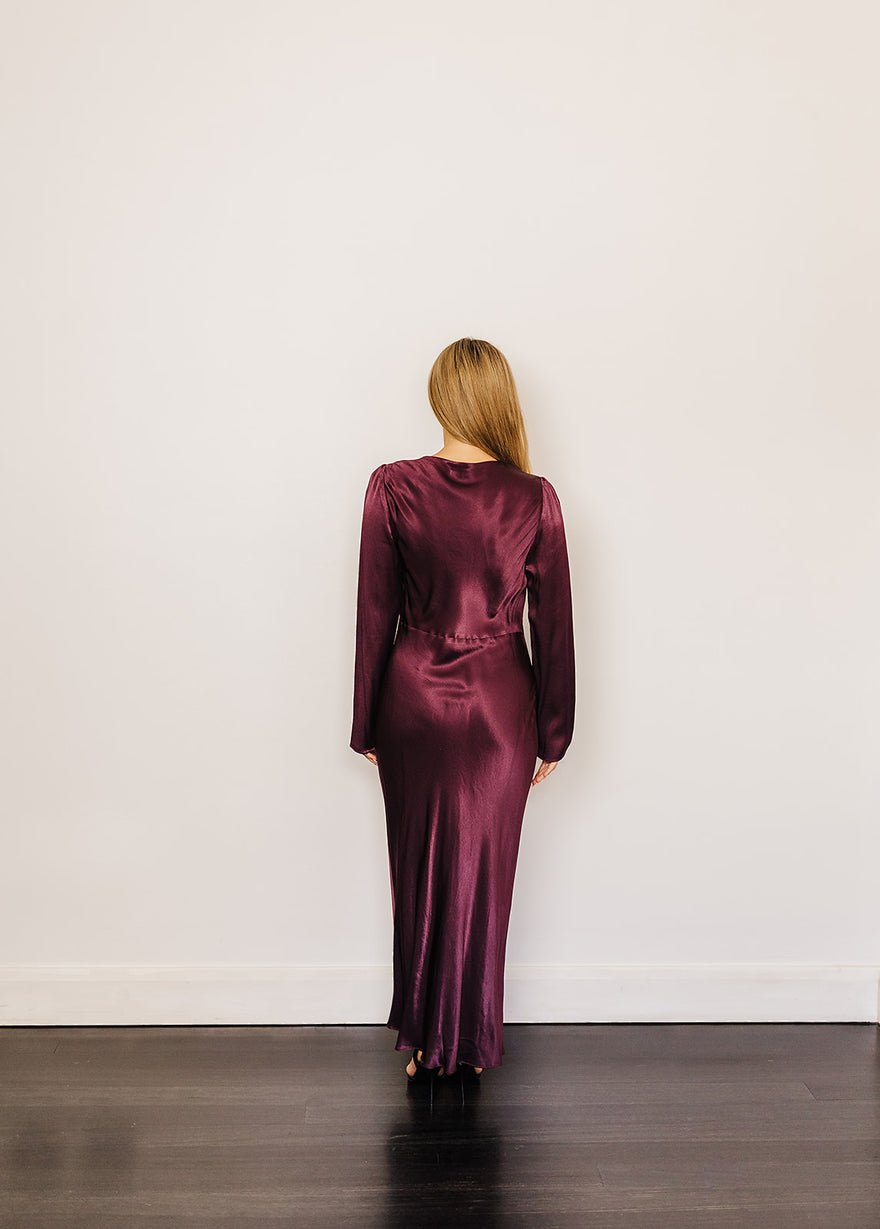 Shona Joy Morrison Long Sleeve Bias Midi Dress photo 2