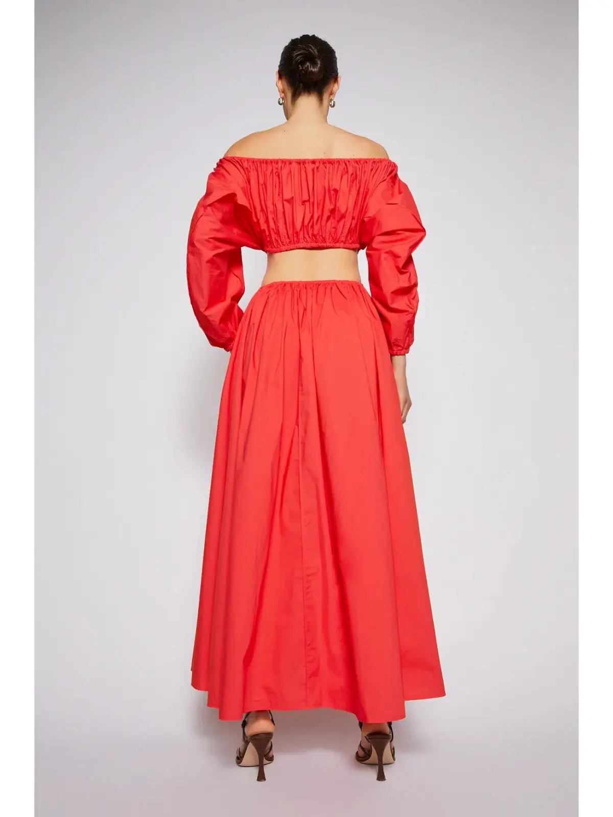 Scanlan Theodore Parachute Cotton Gather Dress Poppy Size AU 10 photo 4