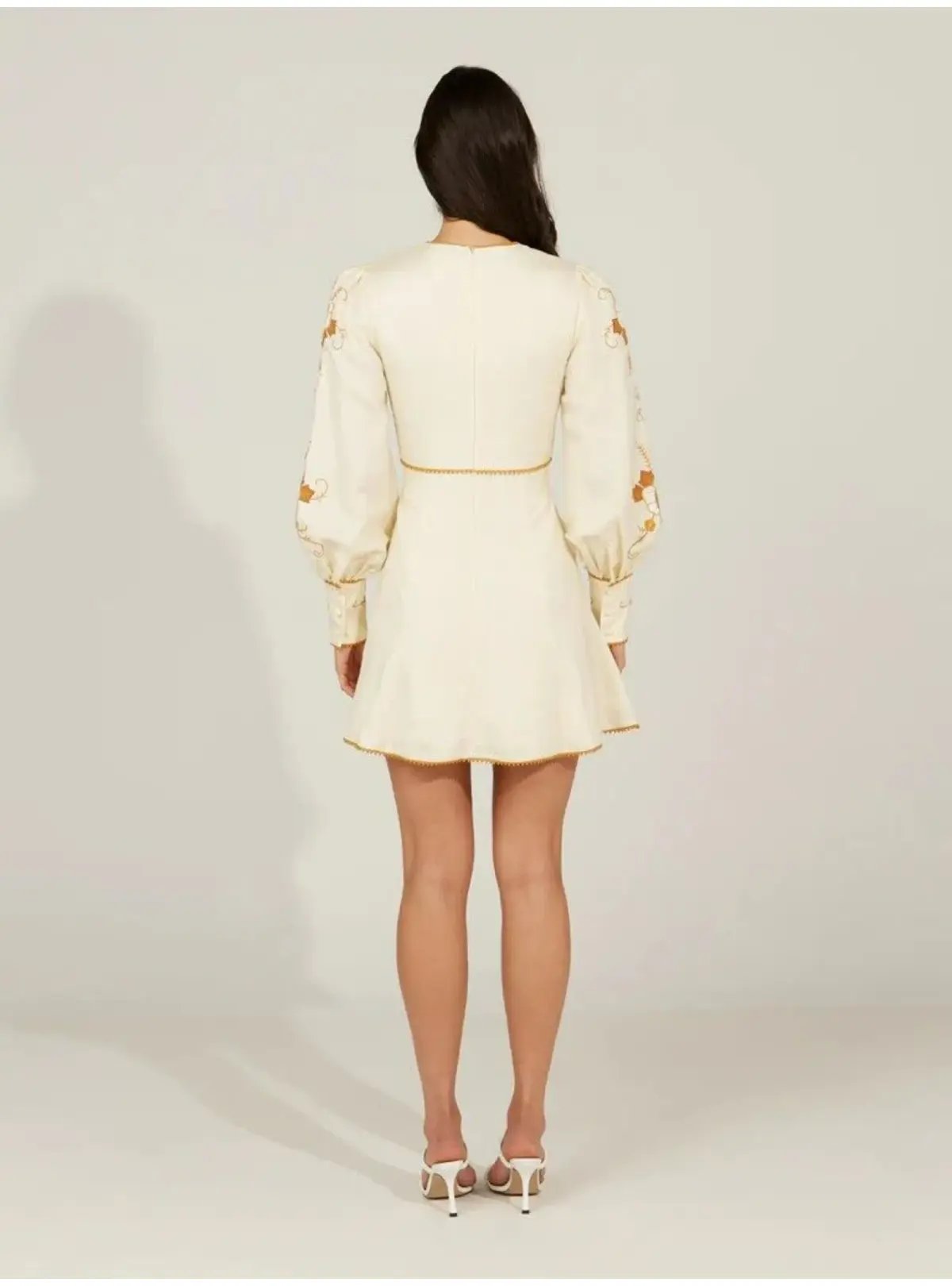 Alice McCall Lera Mini Dress Vanilla Bean Size AU 10 photo 4