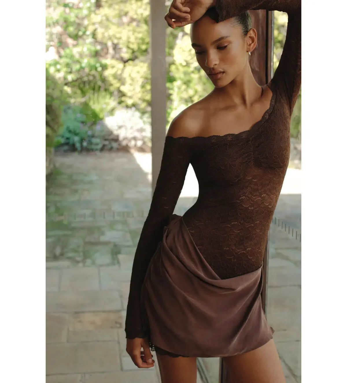 Ownley Tahnee Mini Dress Chocolate Size S/AU 8 photo 3