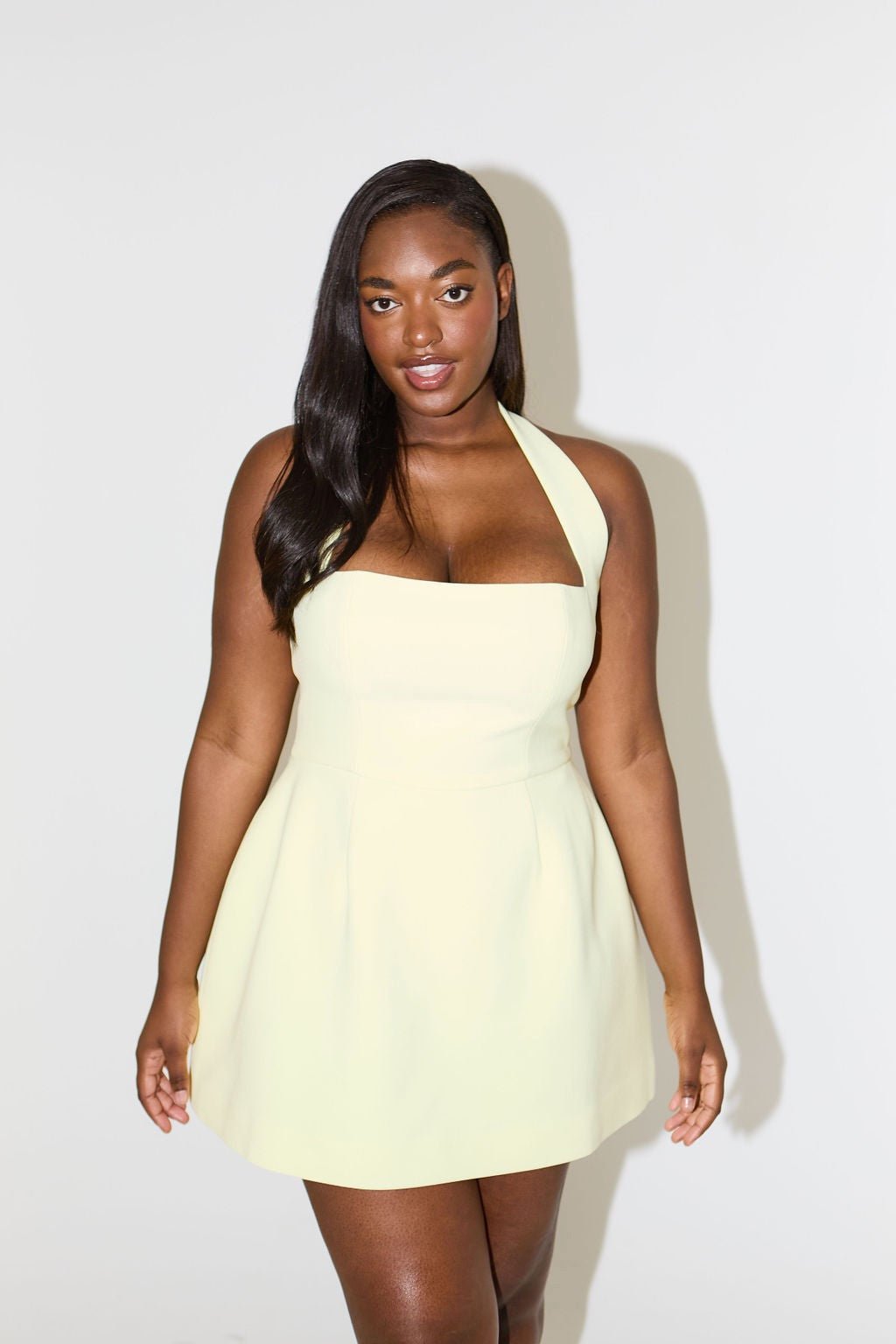 ODD MUSE THE ULTIMATE MUSE STRUCTURED MINI DRESS - LIME CREAM photo 6