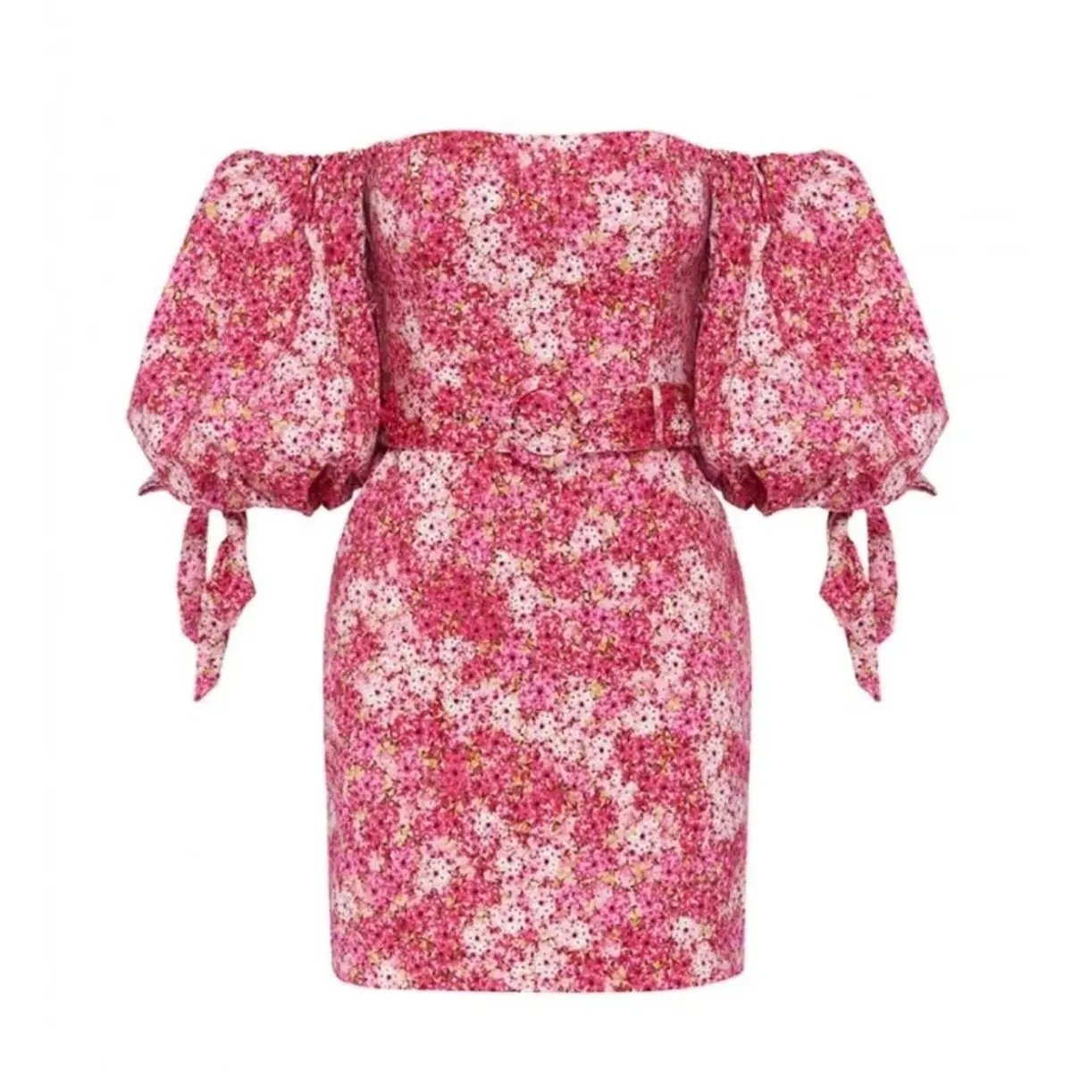 Sheike Ditsy Mini Dress Pink Floral Size 12 photo 3