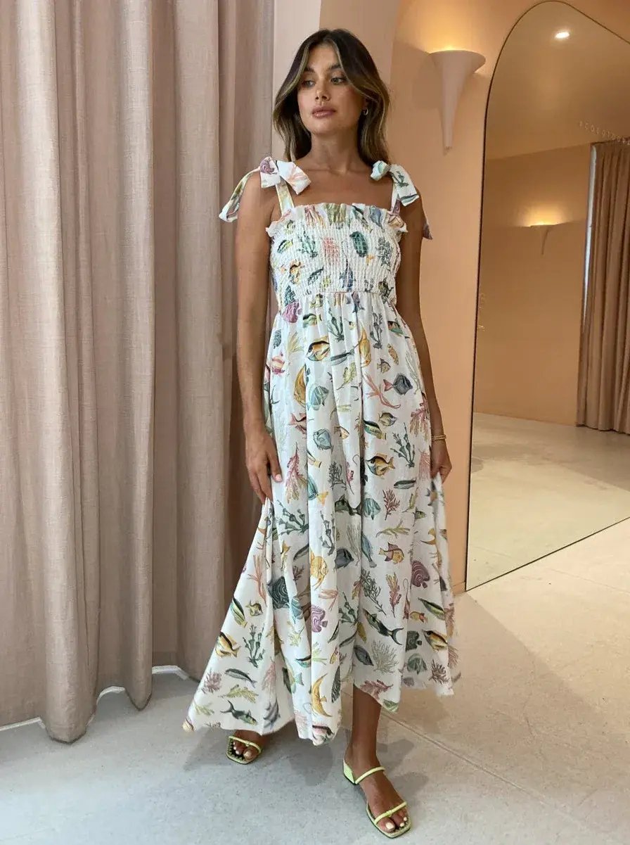 Alemais Wanda Midi Sundress Print Size 10 photo 2