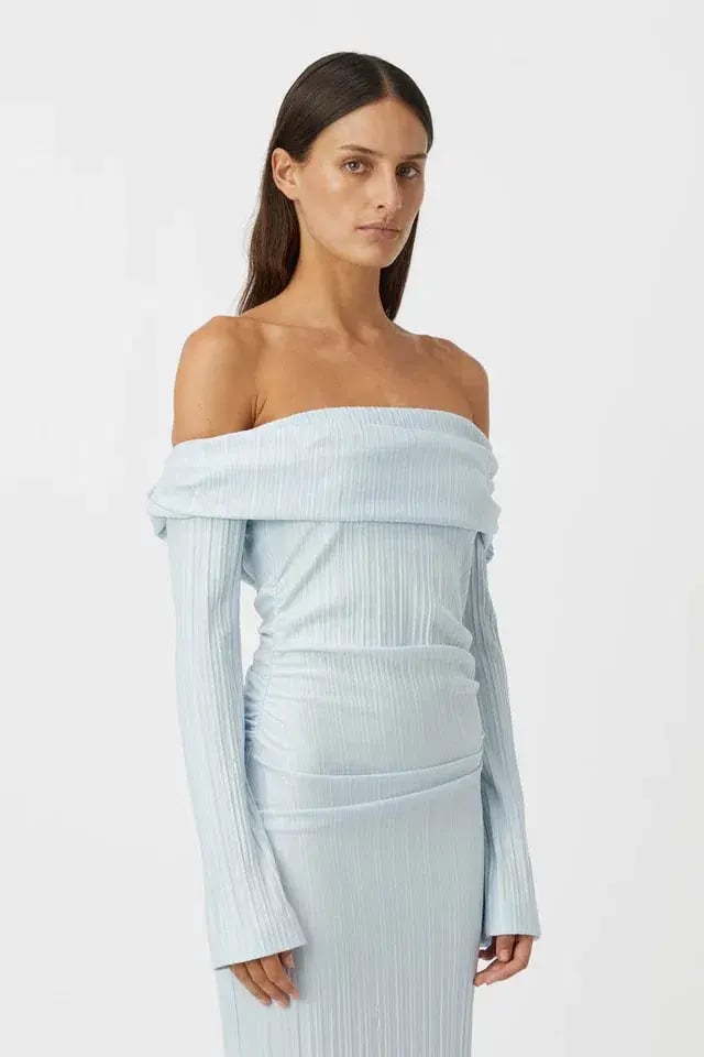 Camilla and Marc Shaw Midi Dress in Sky Blue Size 10 photo 4