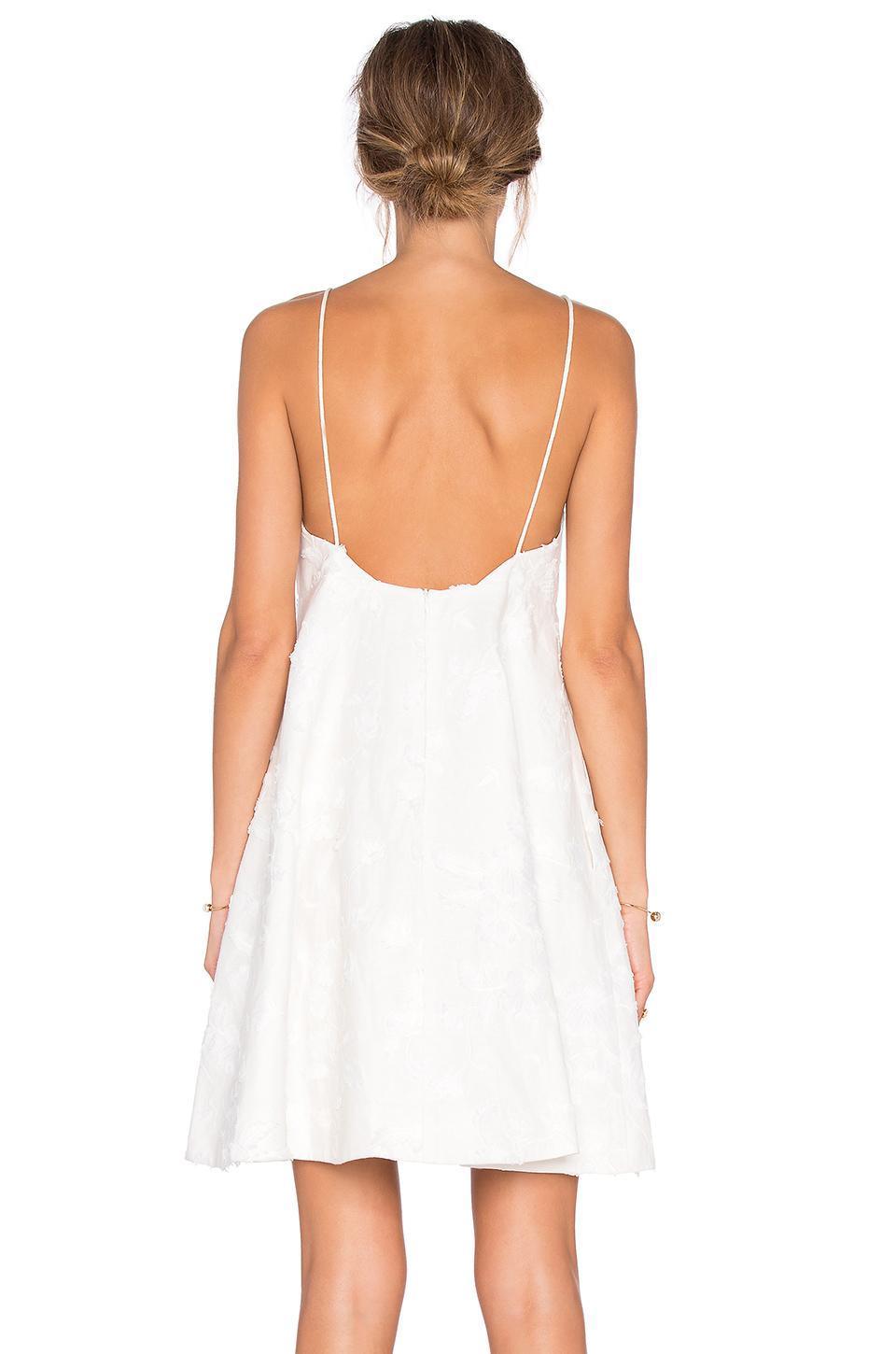 Zimmermann Mischief Dawning Mini Dress Pearl Size 8 photo 3