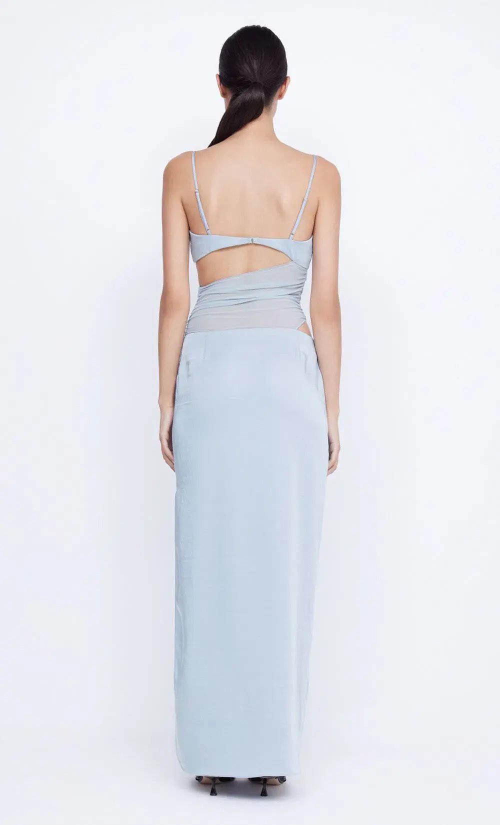 Bec & Bridge Mari Lou Asym Maxi Dress Dove Blue Size 8 photo 3