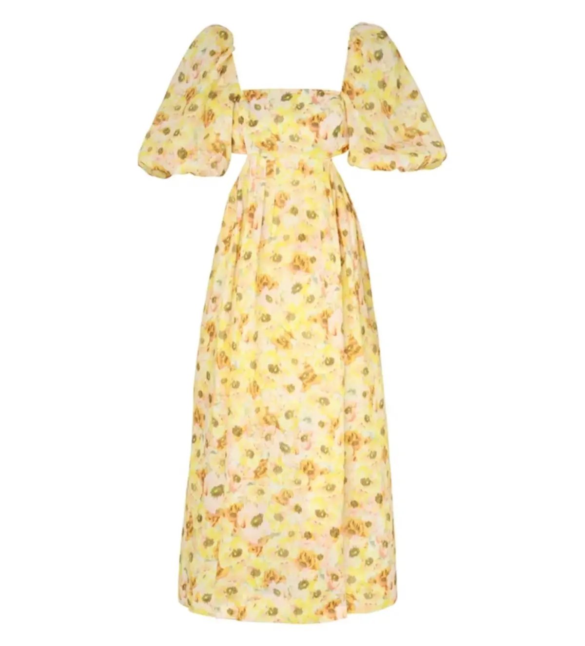 Zimmermann Lightburst Cut Out Midi Dress Size 1/AU 10 photo 3
