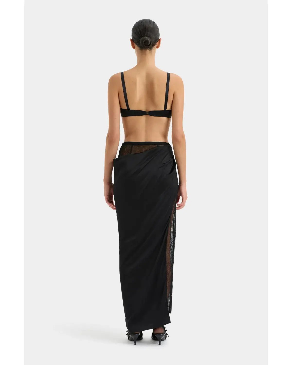 Sir The Label Dunya Bralette and Skirt Set Black Size AU 8 photo 3