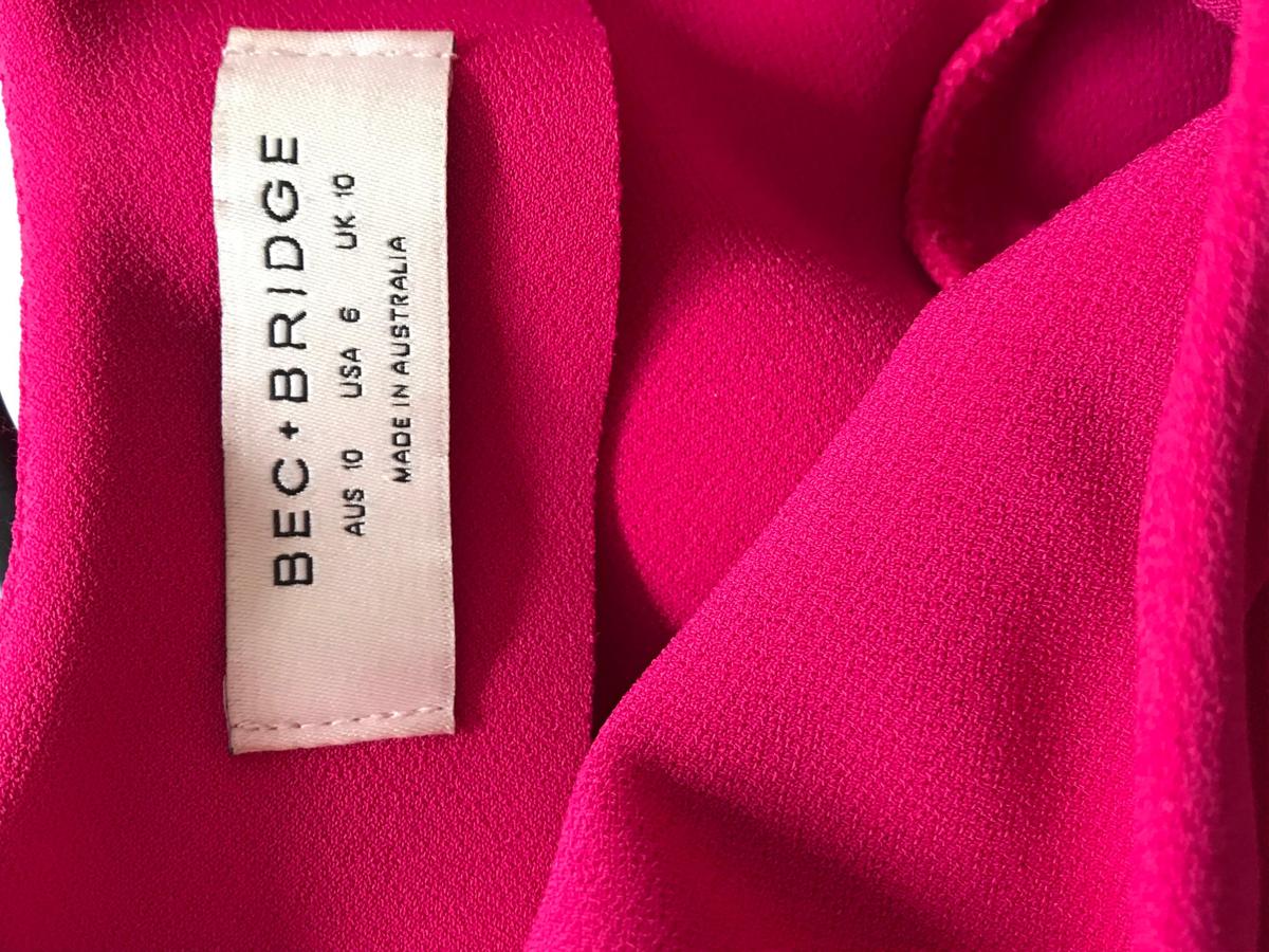Bec & Bridge Hibiscus Islands Midi Dress Size 10 photo 7