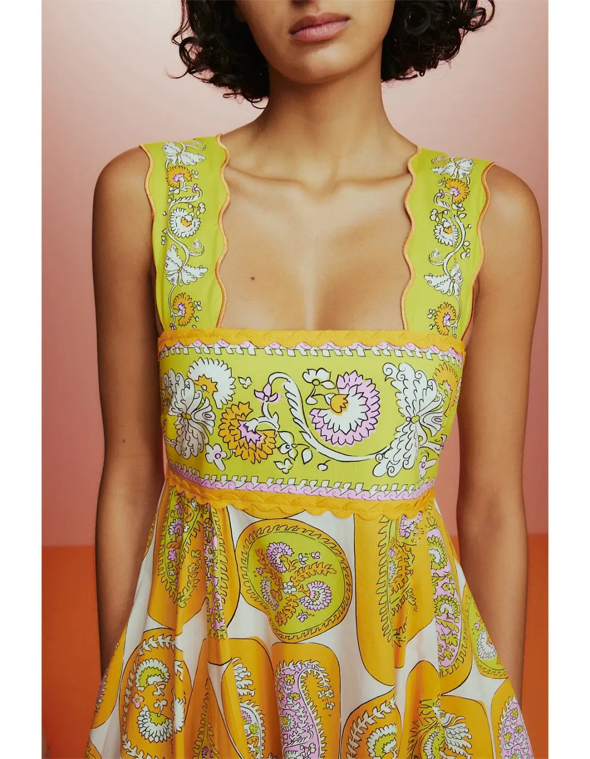 Alemais Diana Summer Dress Yellow Print Size AU 8 photo 4
