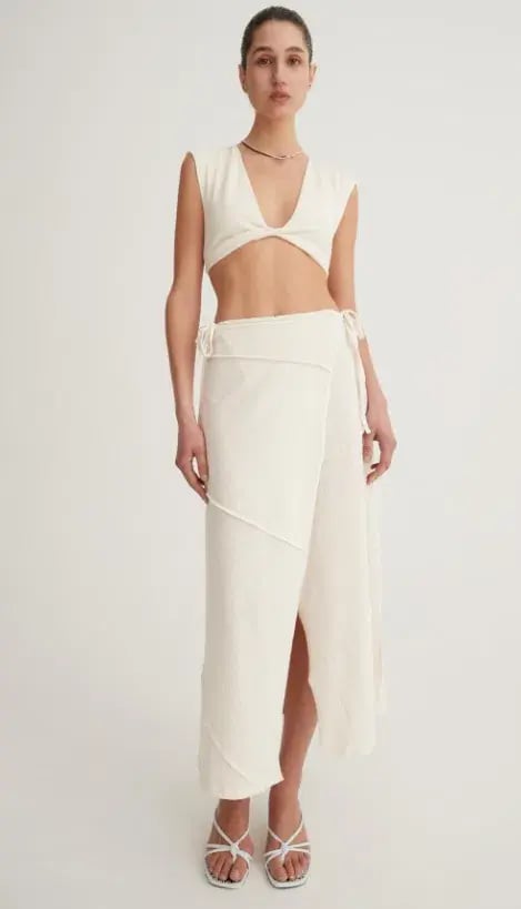 Hansen & Gretel Catalina Top Size 10 and Skirt Size 12 Set Sand photo 2