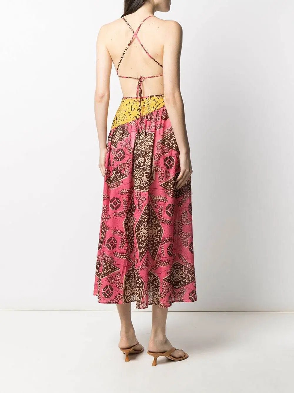 Zimmermann Lulu Asymmetric Dress Print Size 6 photo 2