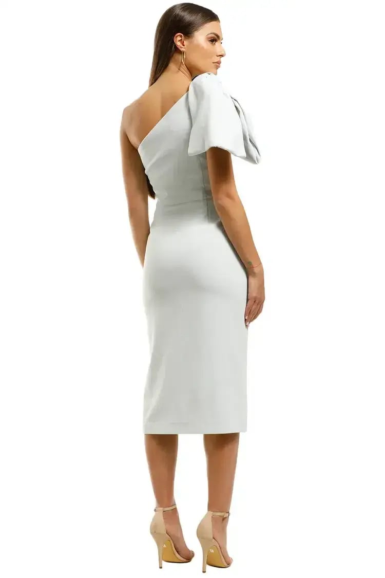 Rebecca Vallance Hamptons Midi Bow Dress in Blue Size 12 photo 3