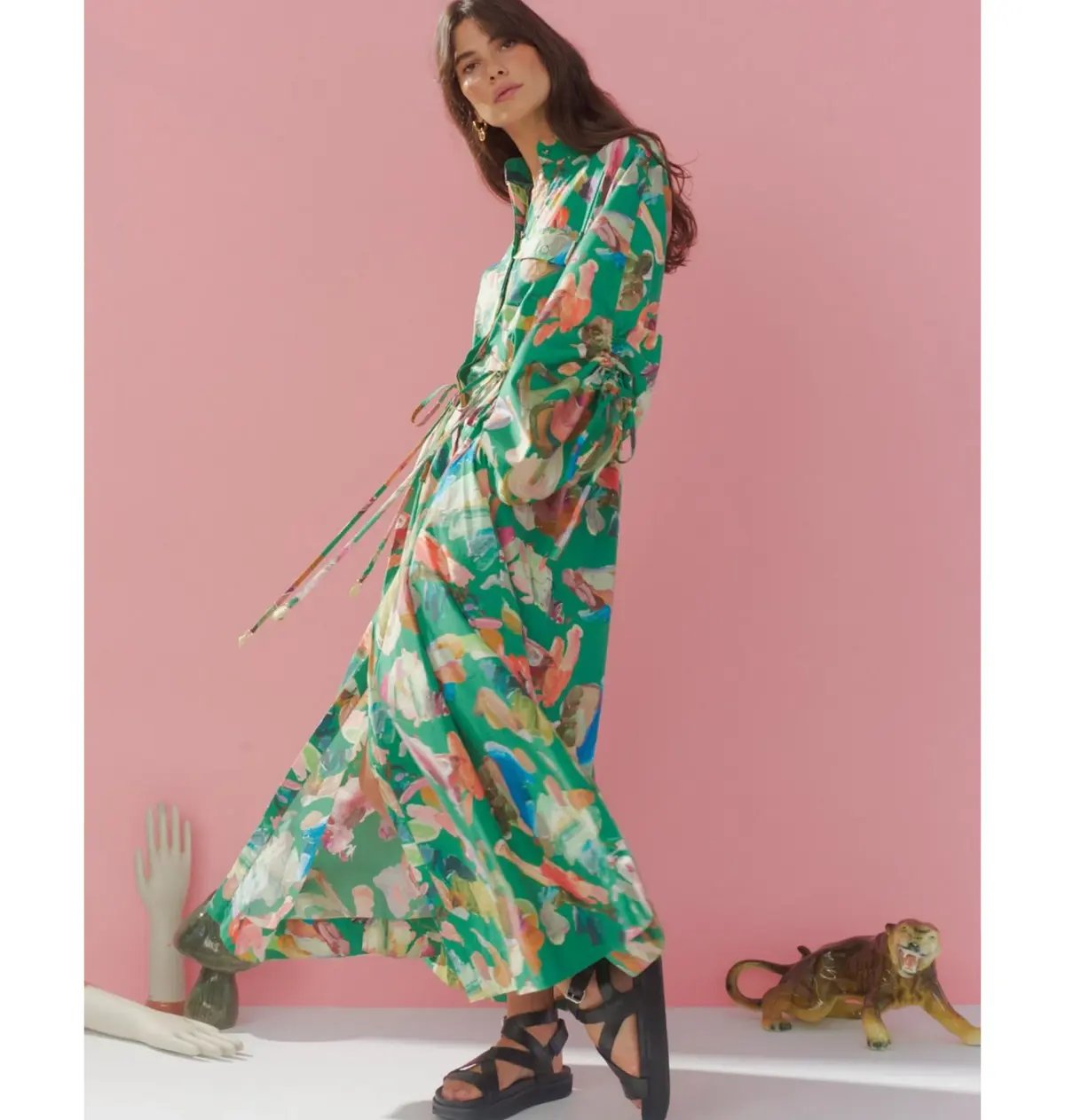 Alemais Arlo Shirtdress Green Size M / AU 10 photo 2