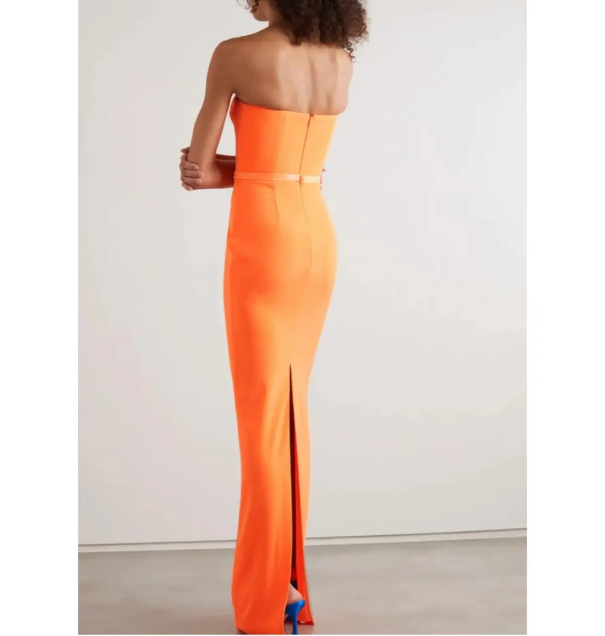 Alex Perry Cassidy Strapless Column Gown Orange Size 10 photo 2