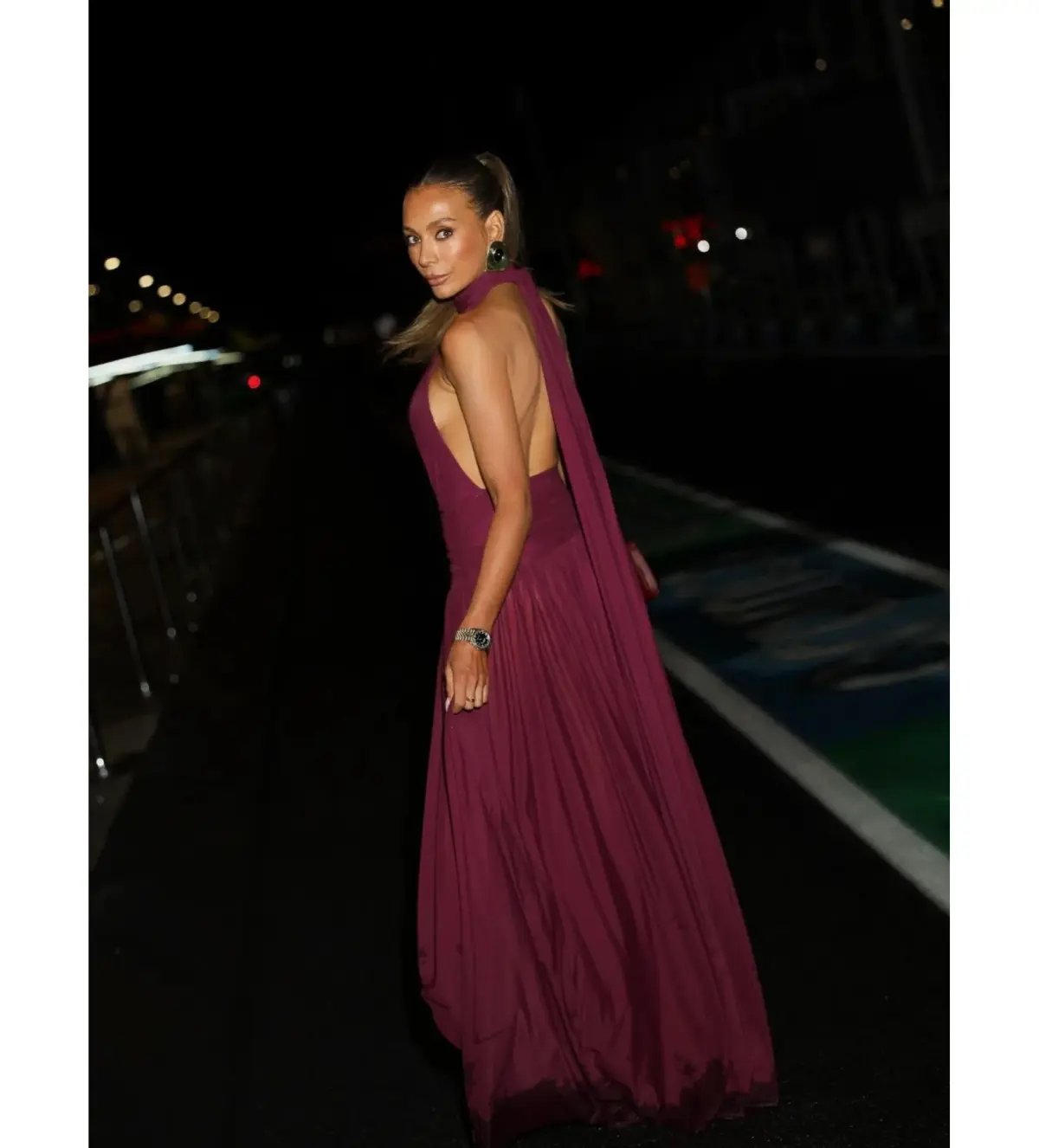 Effie Kats Verity Gown in Burgundy Size 10 photo 7