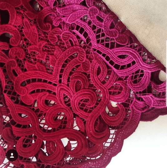 White Suede Berry Lace Shift Dress photo 3