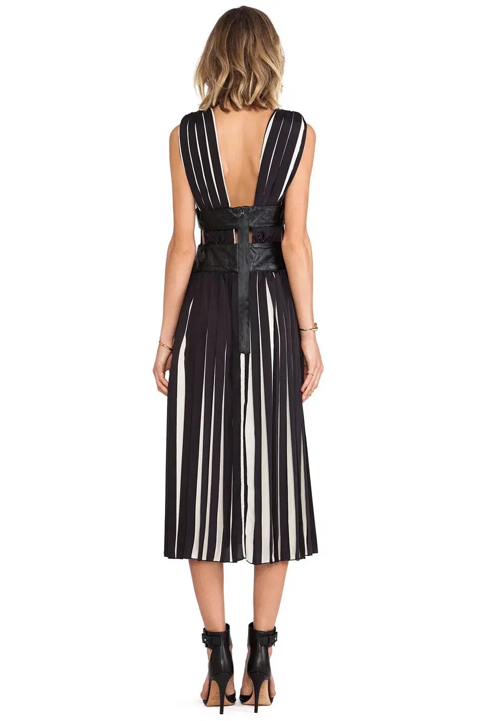 Shakuhachi Pleats Please Dress Black Size 6 photo 3