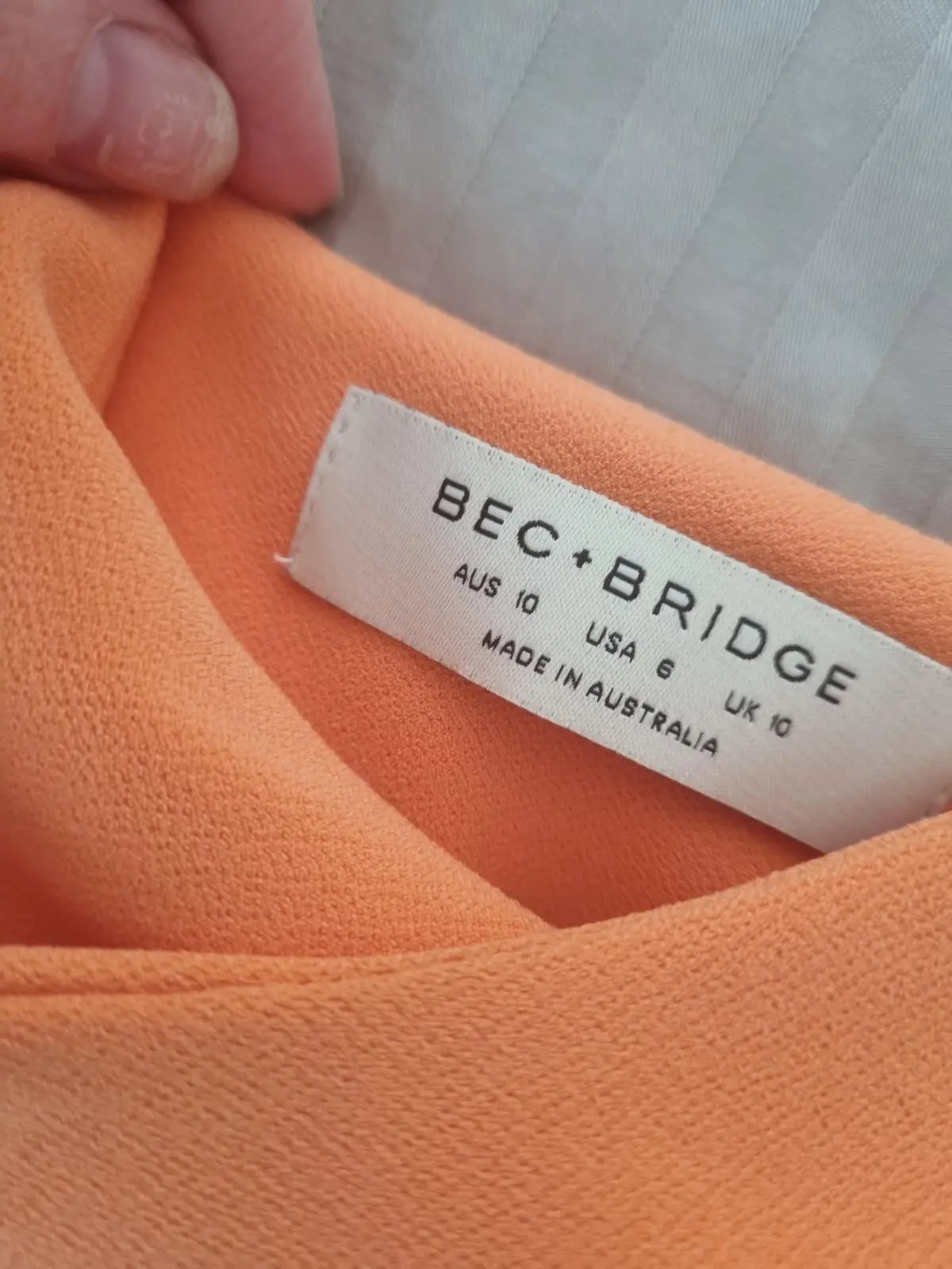 Bec & Bridge Clover Crop Top Nectarine Size AU 10 photo 4