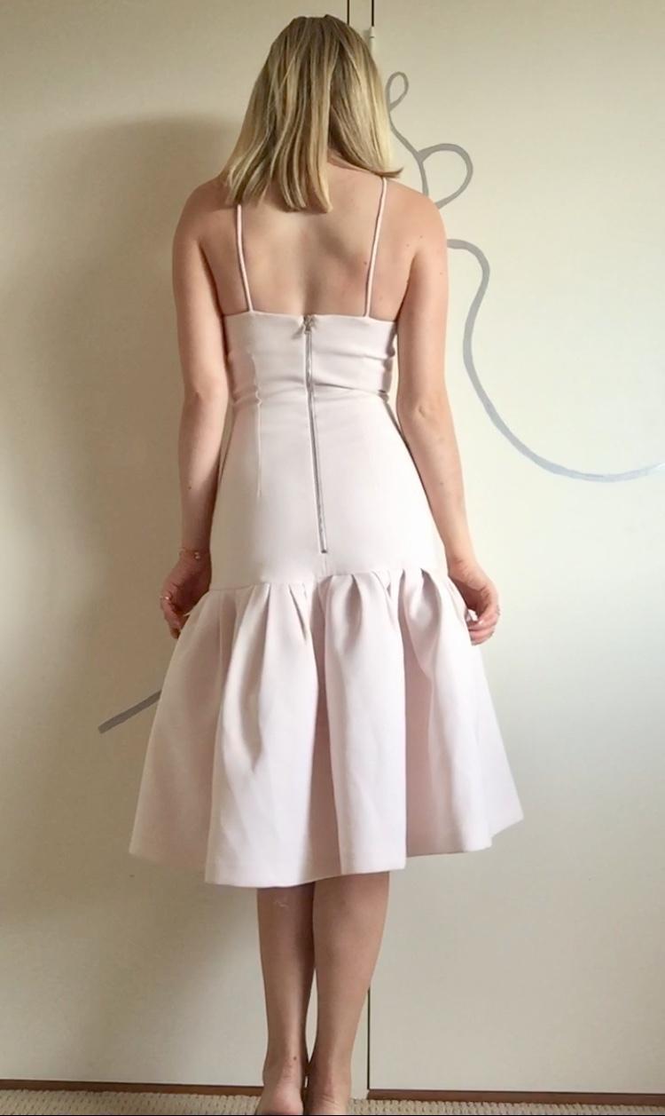 By Johnny Fit and Flare Midi Dress Pale Pink Size 6 photo 6