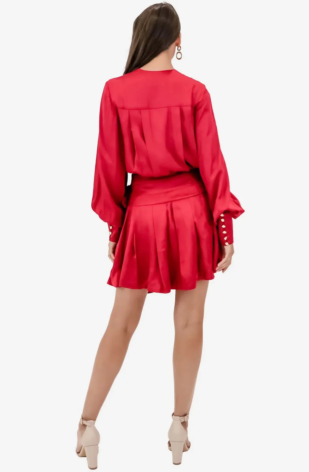 Aje Galina Wrap Dress Hot Pink Size 8 photo 3