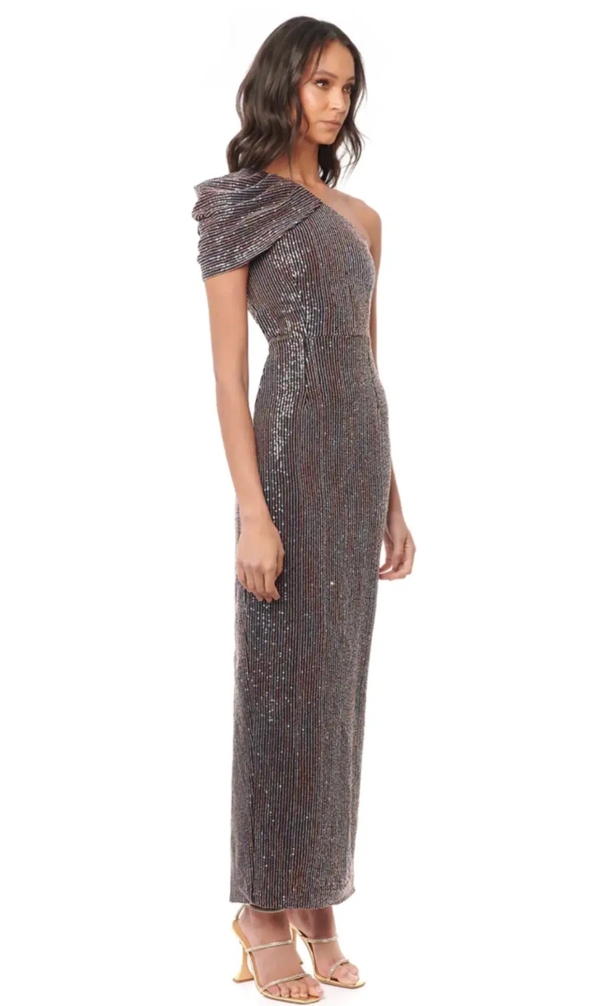 Eliya The Label Allegra Gown Sequin Size M photo 3
