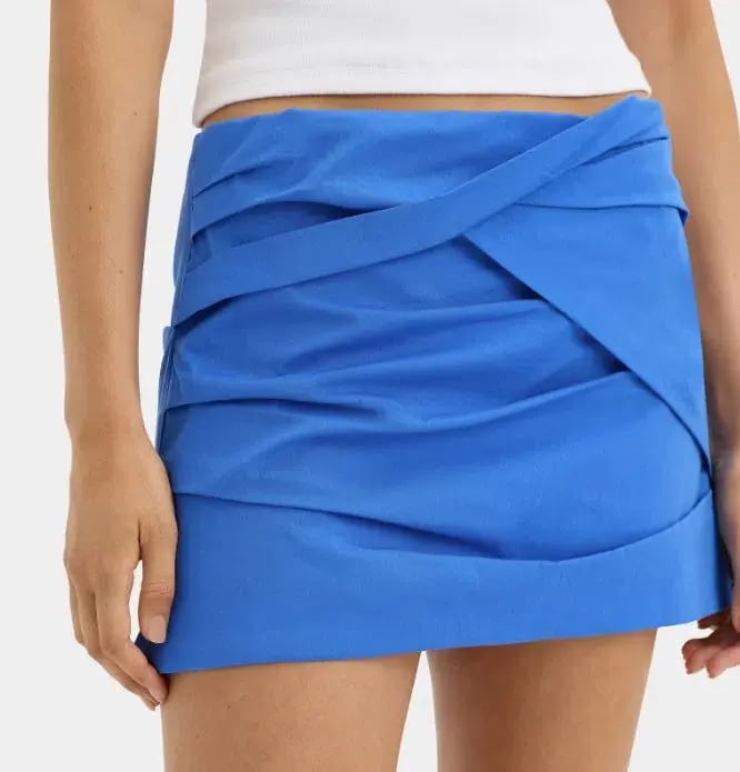 Sir The Label Azul Twist Mini Skirt Cobalt Size 3 / AU 12 photo 2