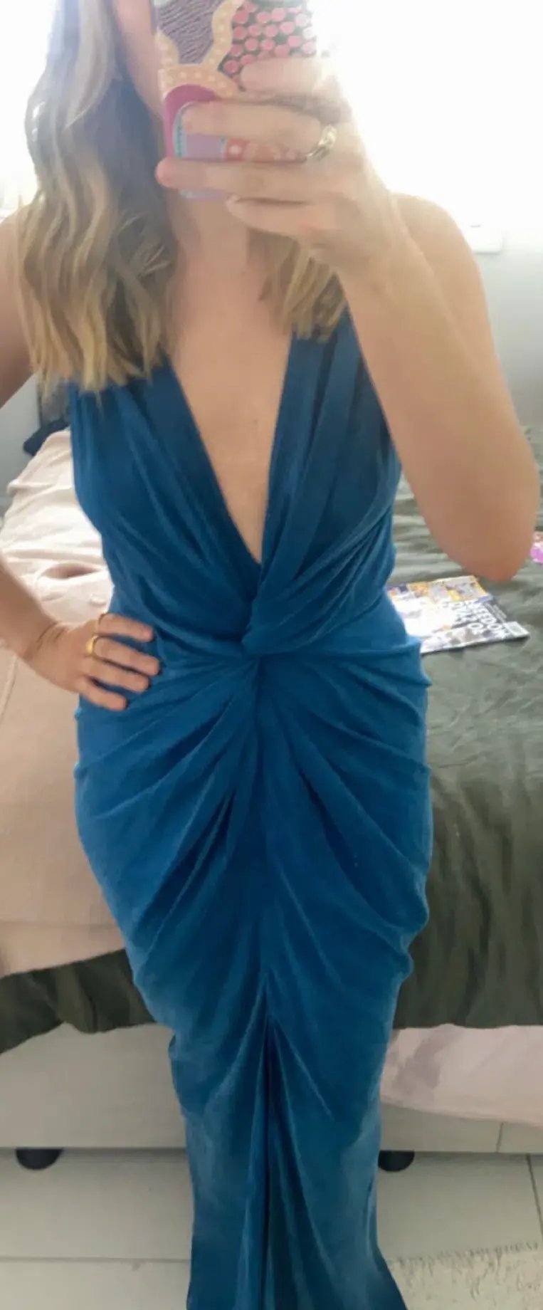 One Fell Swoop Gaia Maxi Dress Blue Size 8 photo 5