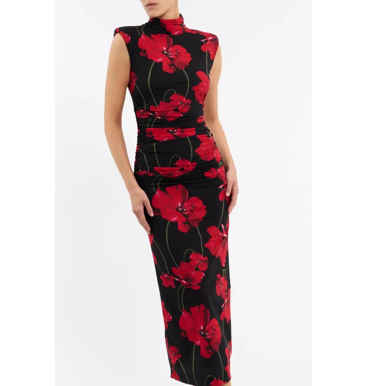 Rebecca Vallance Poppy Fields Midi Dress Floral Print Size AU 12 photo 3