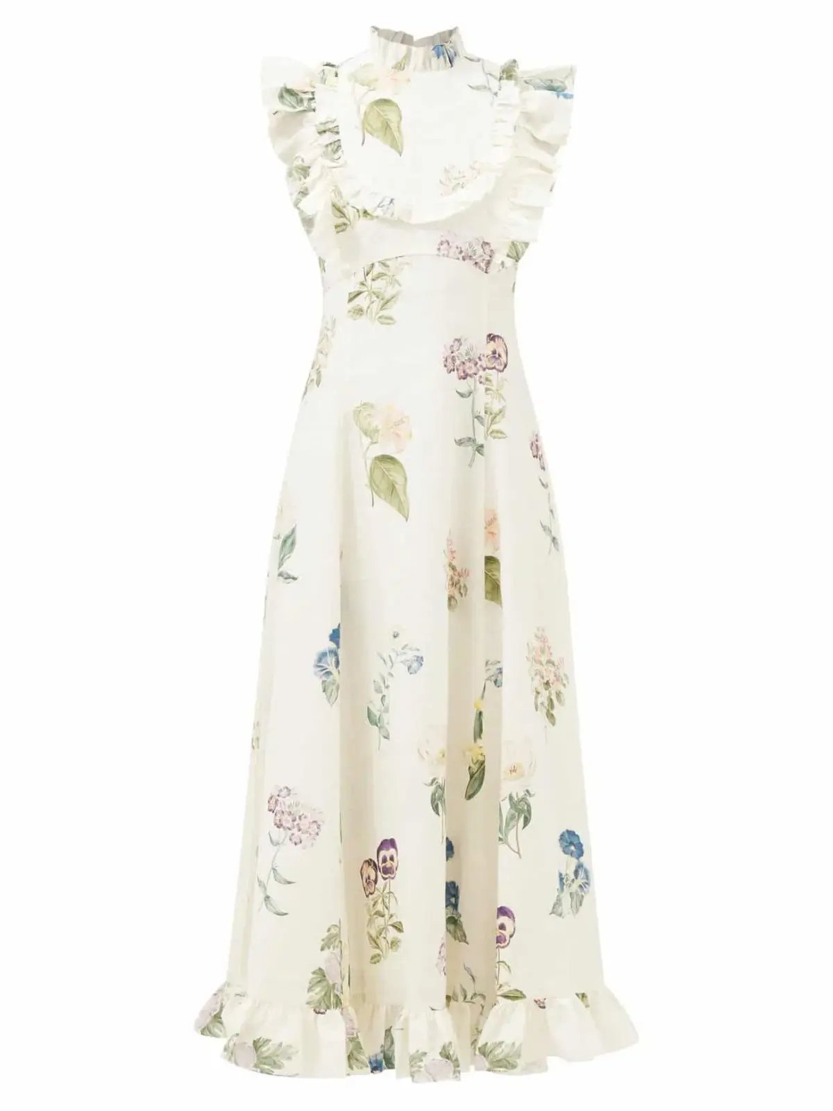 Alemais Jules Floral Midi Dress Antique Print Size 8 photo 5